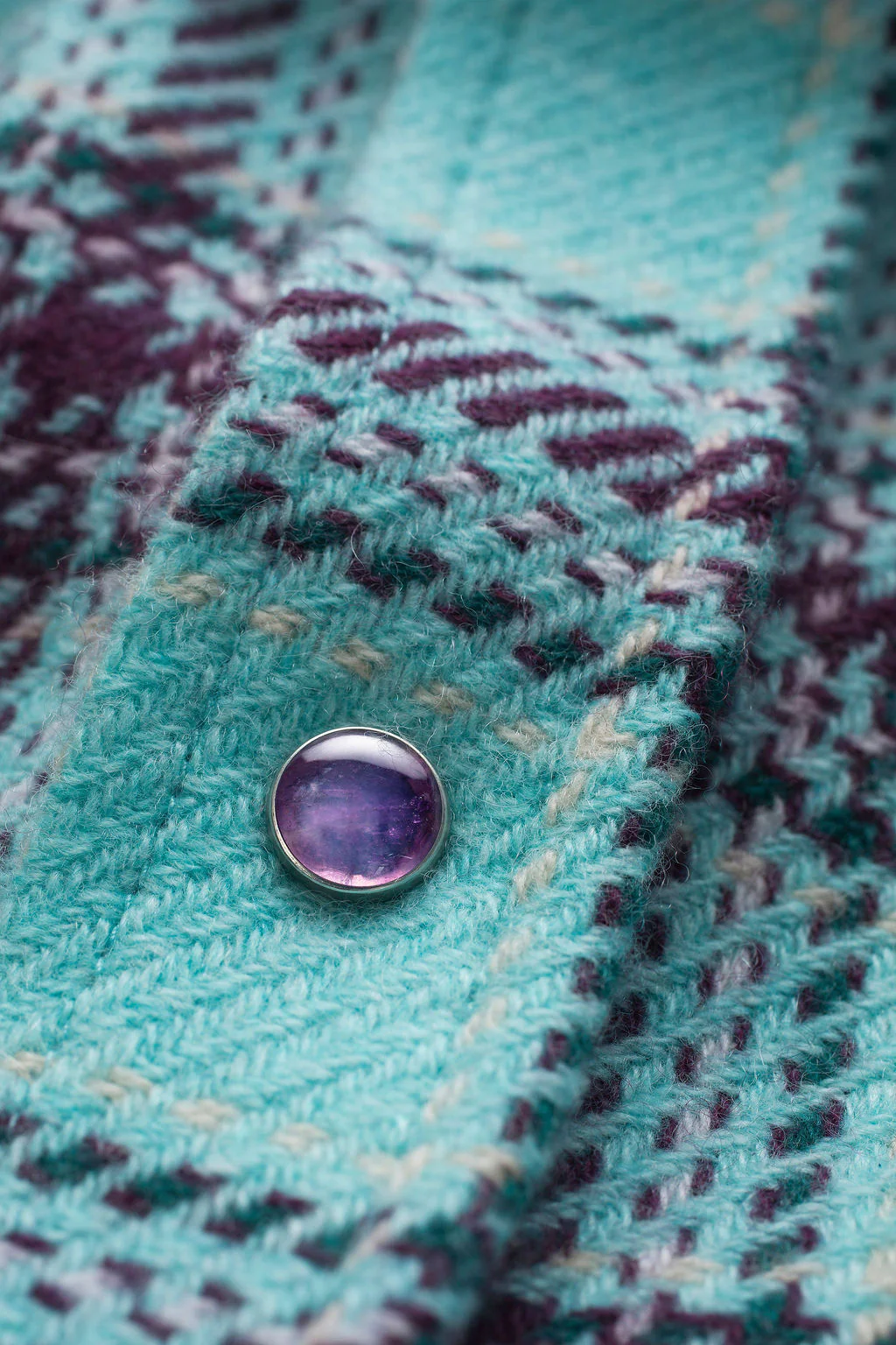 Lagoon Tartan Cashmere Shirt - Image 4