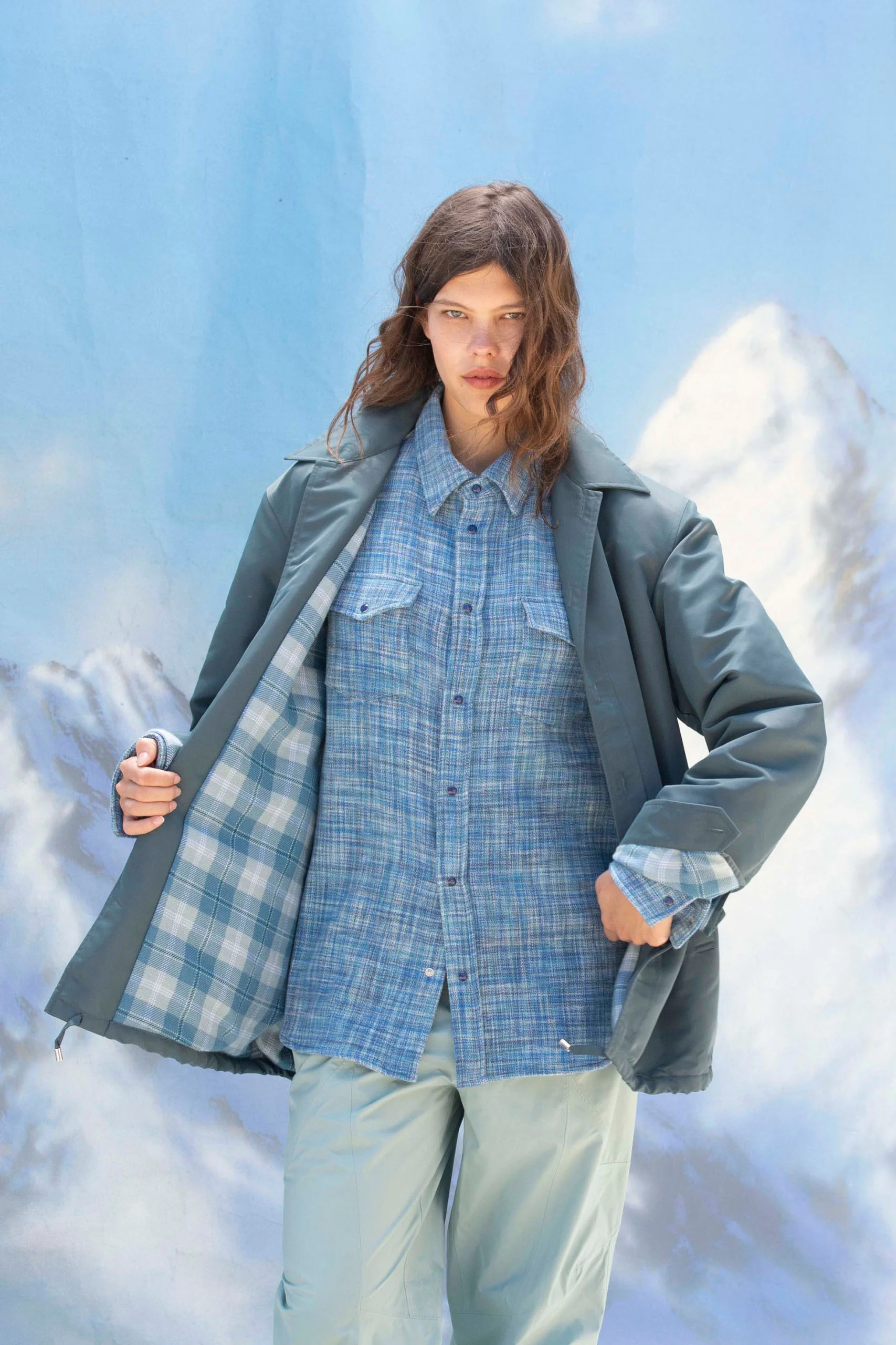 Parachute Cashmere Jacket - Slate - Image 6