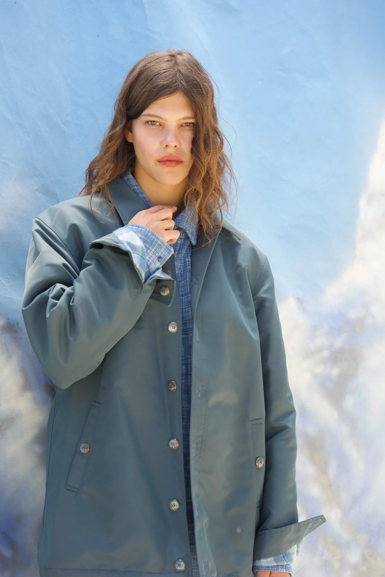 Parachute Cashmere Jacket - Slate - Image 7