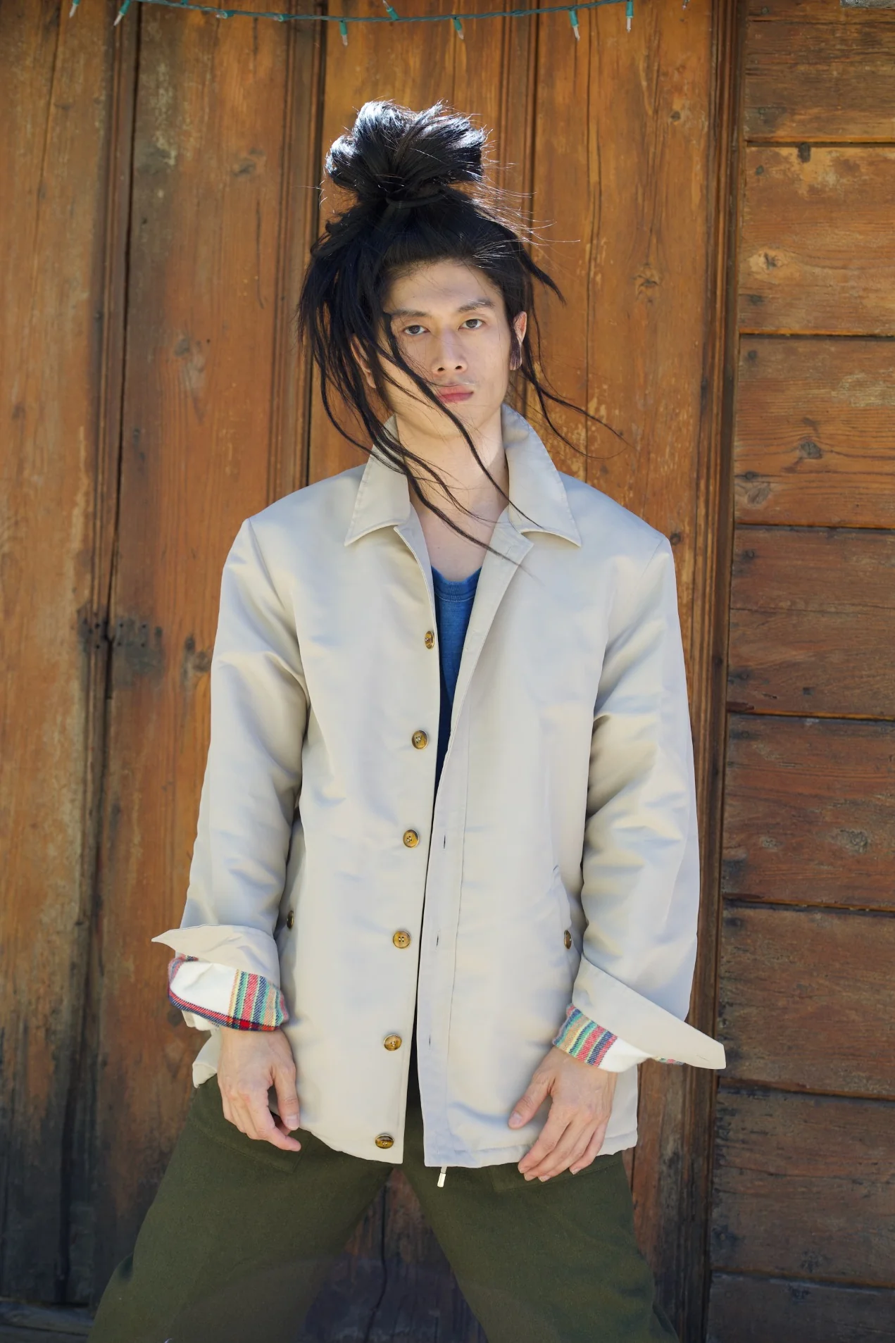 Parachute Cashmere Jacket - Taupe - Image 7