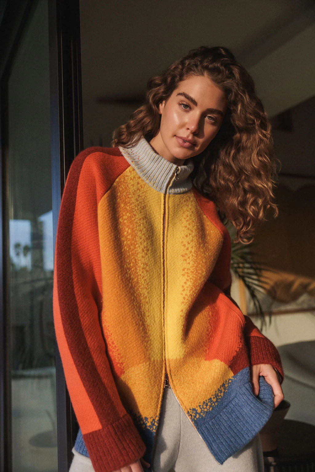 Radiant Sun Knit Track Jacket - Image 5