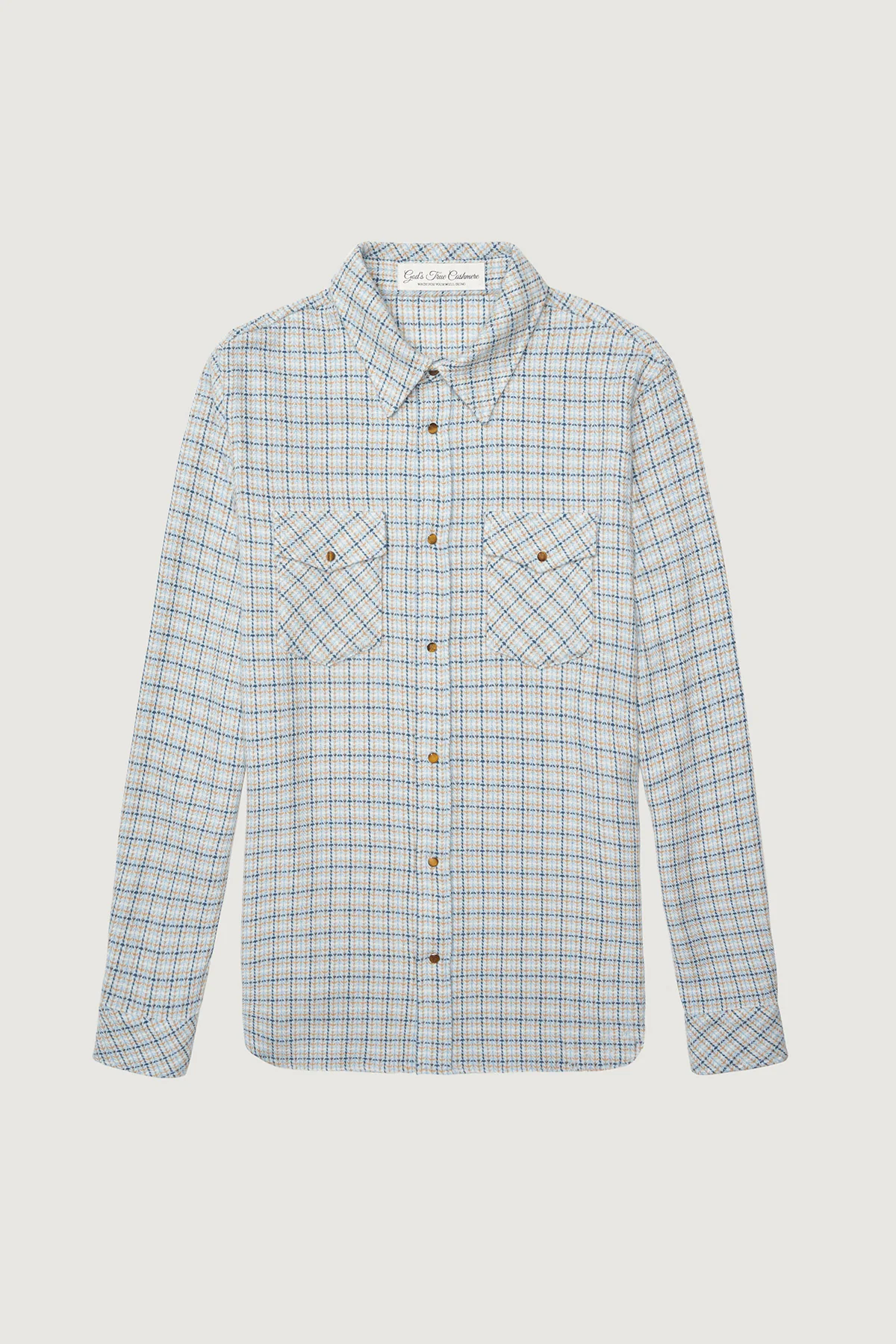 River Tartan Cashmere Shirt - Image 3